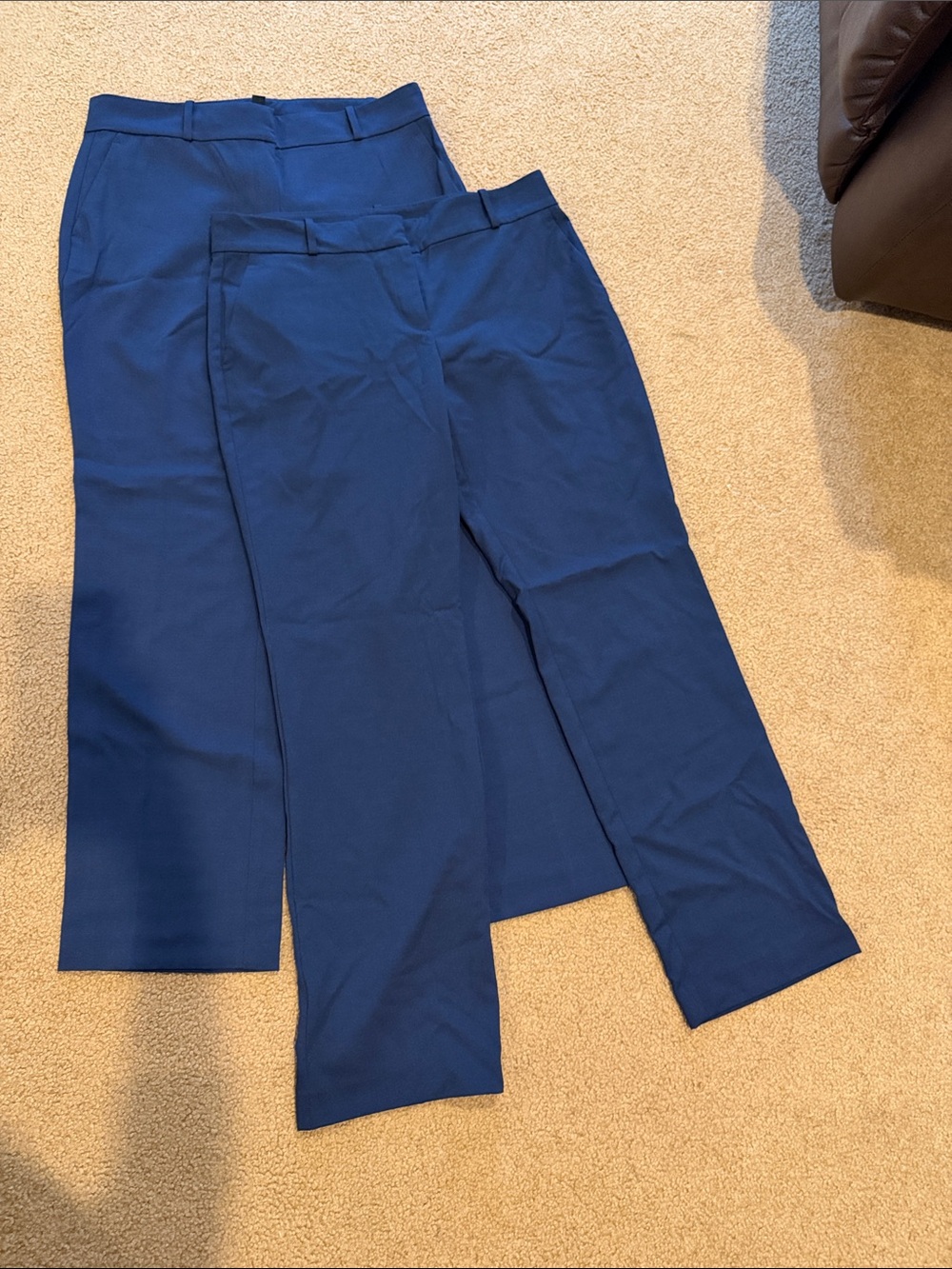 Ann Taylor Factory Navy Straight-Leg Dress Pants (Pair of 2)